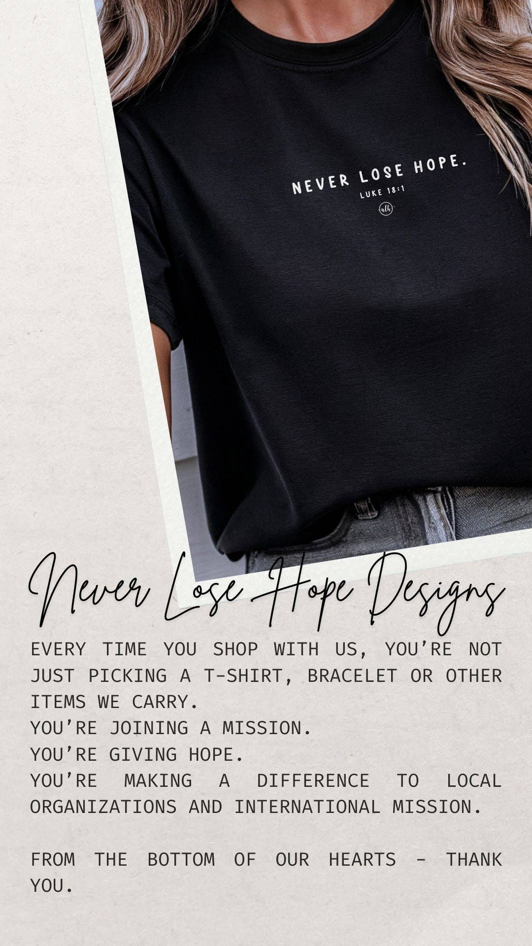 Hope Scripture Christian Tee