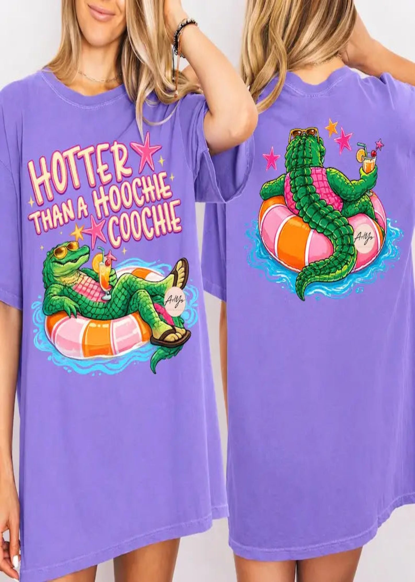 HOTTER SUMMER SHORT SLEEVE T-SHIRT - VIOLET