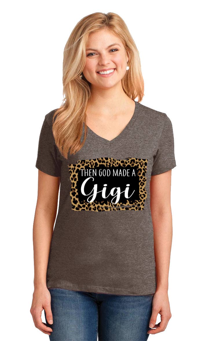 "God Made A Gigi" Bella Canvas Front Print Tee