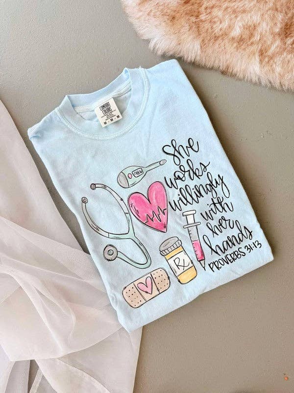 Nursing Proverbs Graphic Tee Shirt