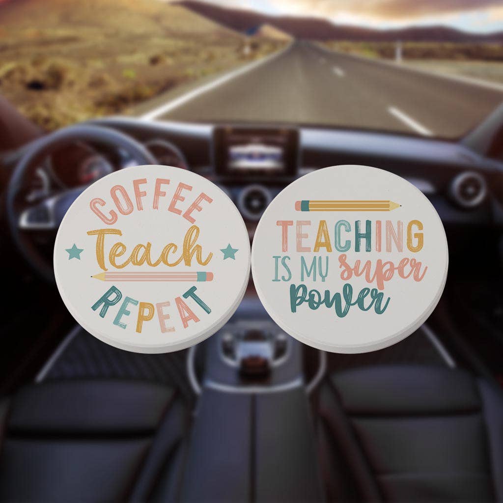 Car Coasters, Teacher Gifts, Stocking Stuffer, Classroom