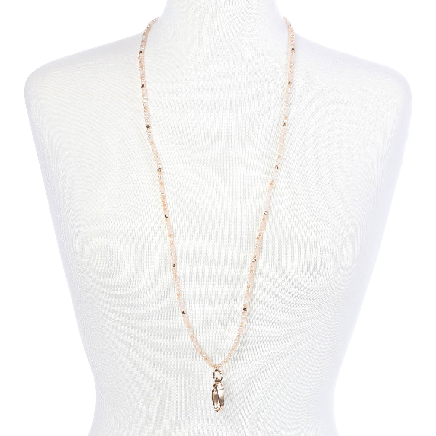 Bridgette Beaded Lanyard, ID Necklace
