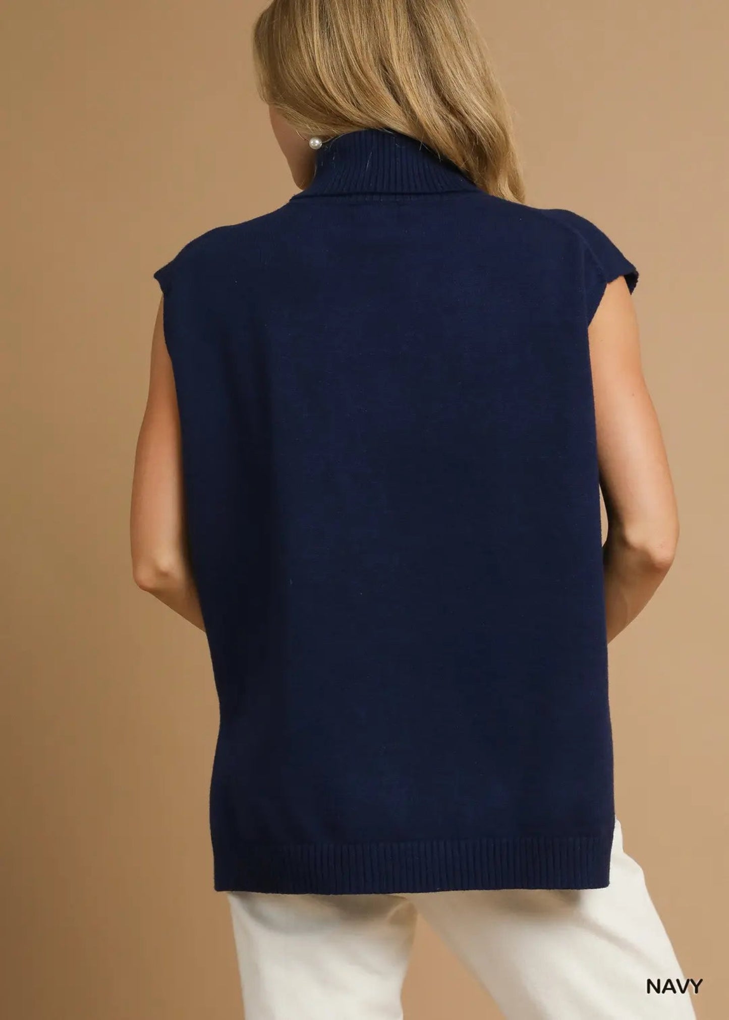 TAYLOR KNIT TURTLENECK - NAVY