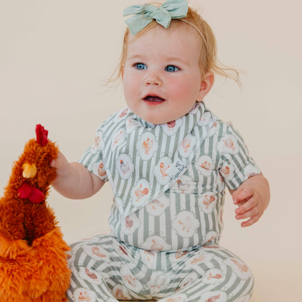 4 Pack Baby Bandana Bibs - Gigi
