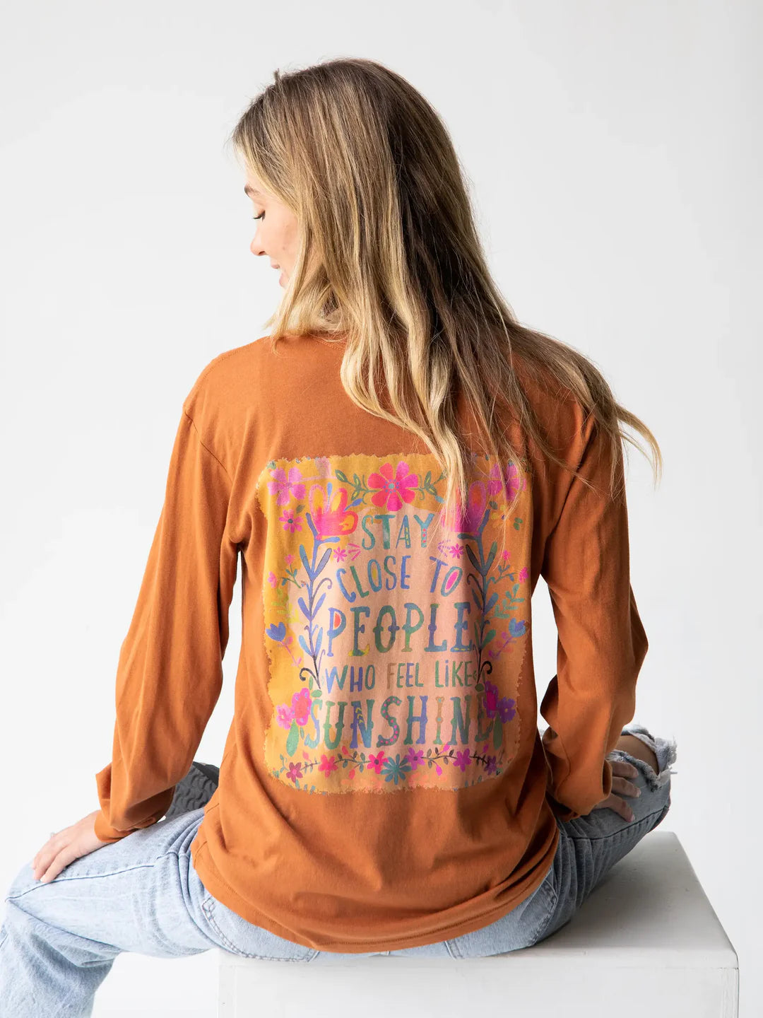 Comfy Tee- Burnt Orange Stay
