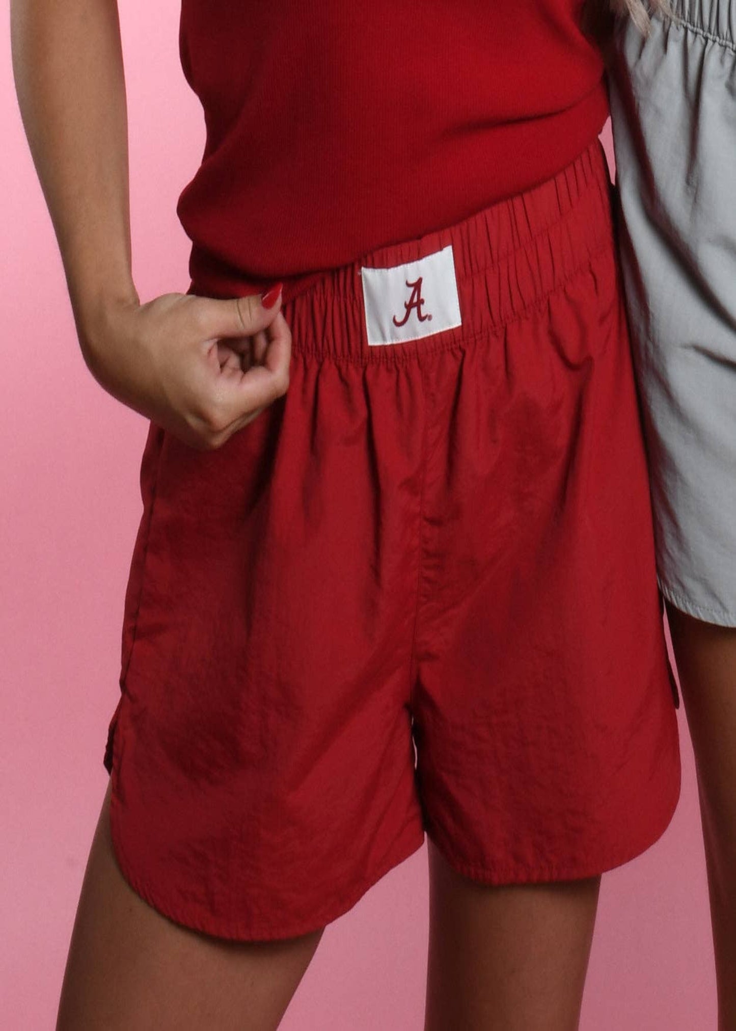 LULU MAC SHORTS ALABAMA - CRIMSON