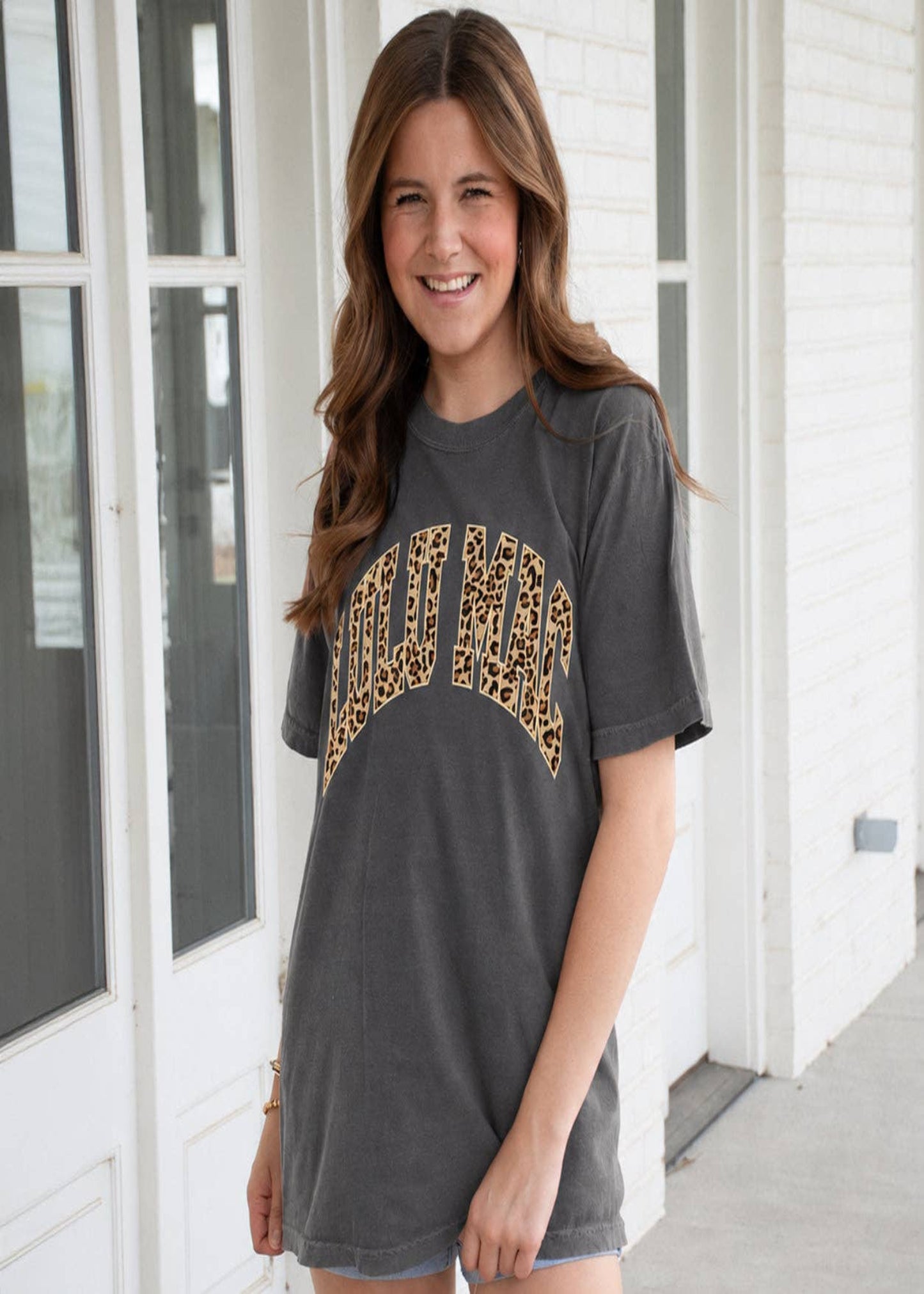 Leopard Adult Pepper Comfort Colors Tee