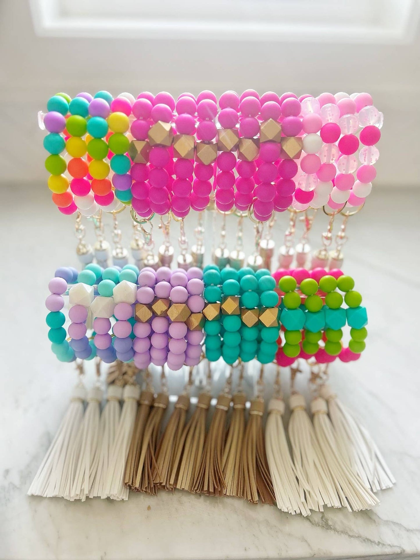 Funfetti Wristband Keychain