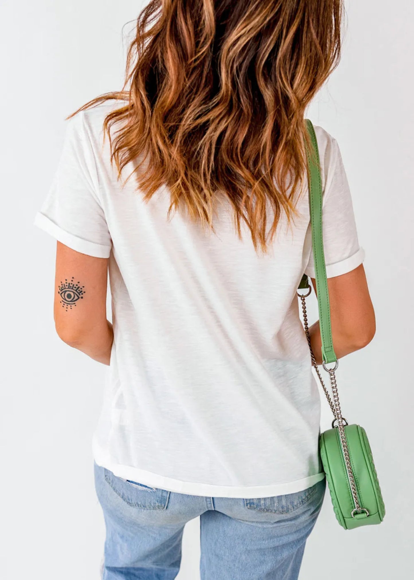 WHITE WESTERN DUCK GRAPHIC T-SHIRT