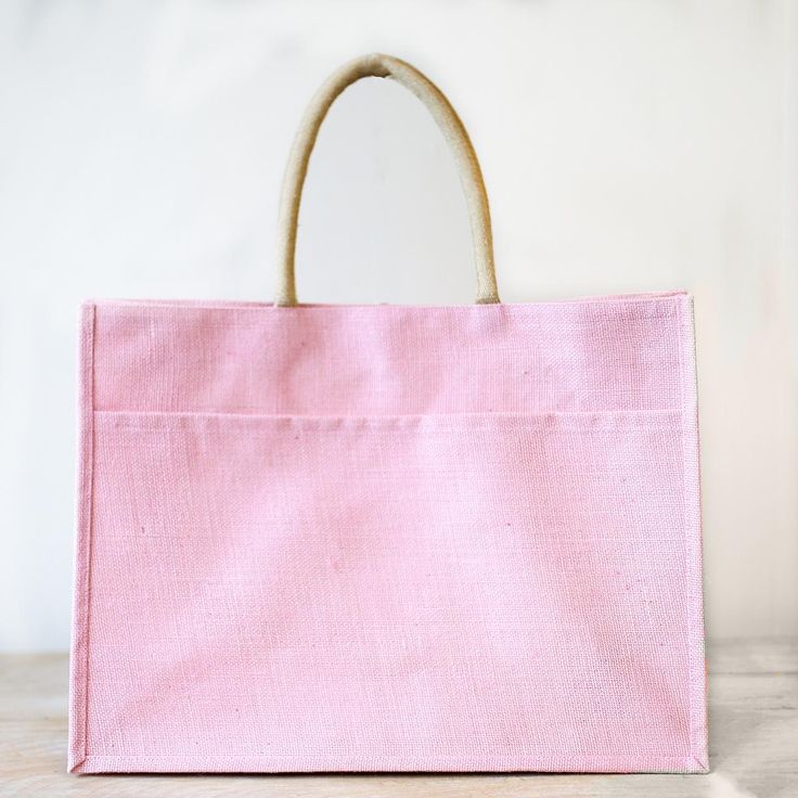 JUTE POCKET TOTE