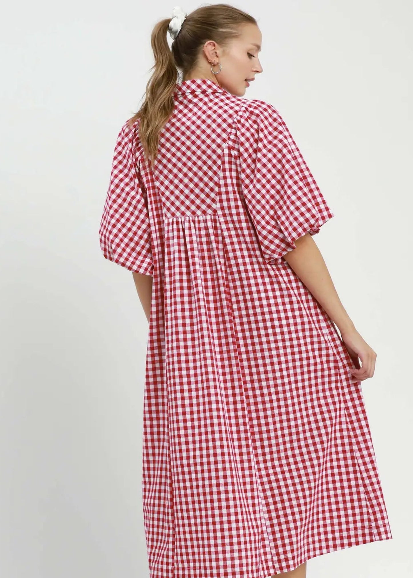MELISSA DRESS - CRIMSON
