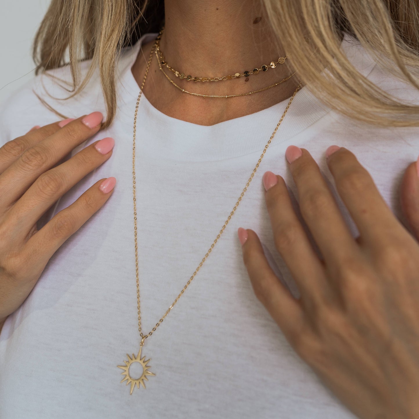 Mini Circle Layered Choker