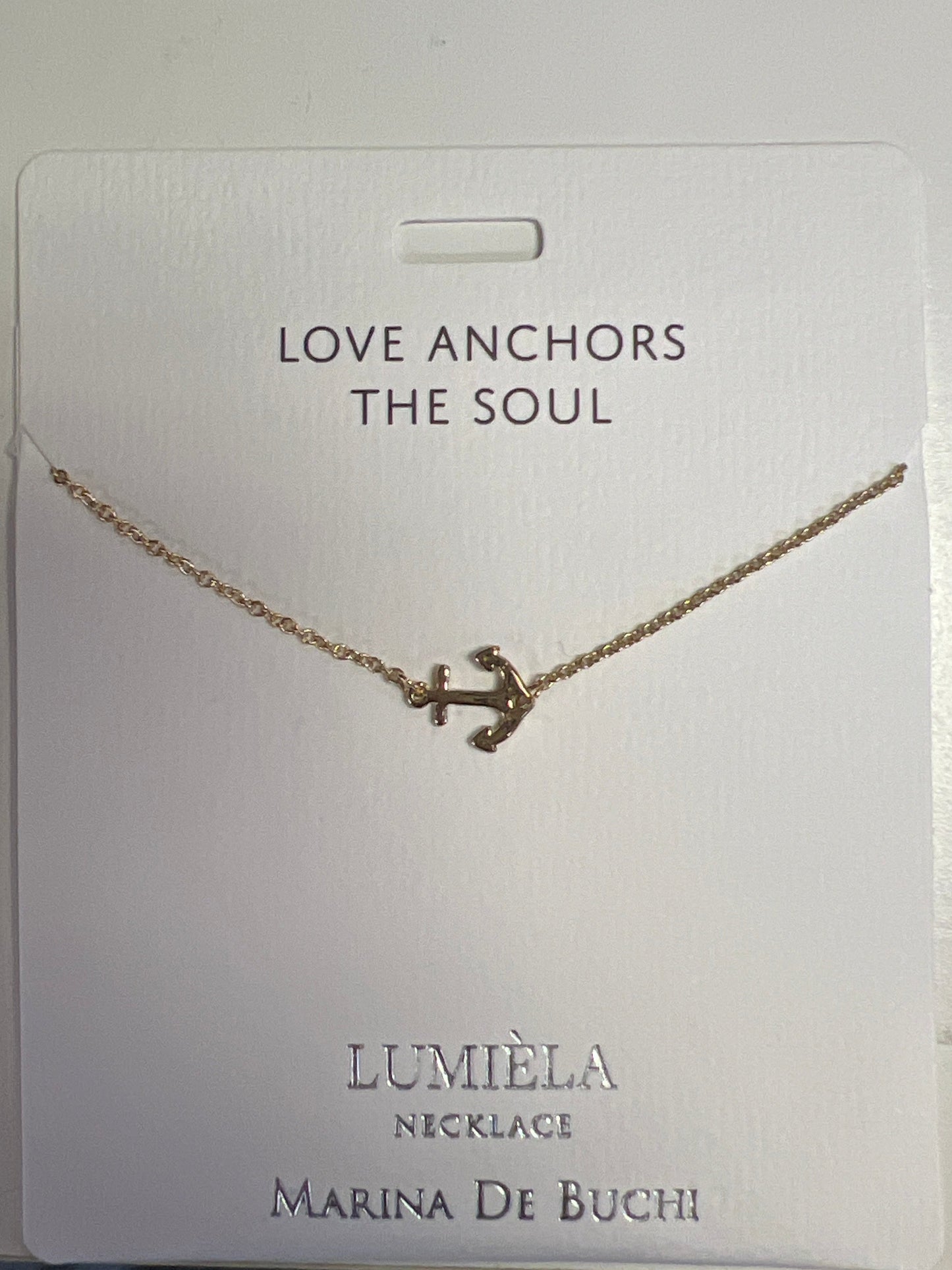 LUMIELA NECKLACE- ANCHOR SHAPE