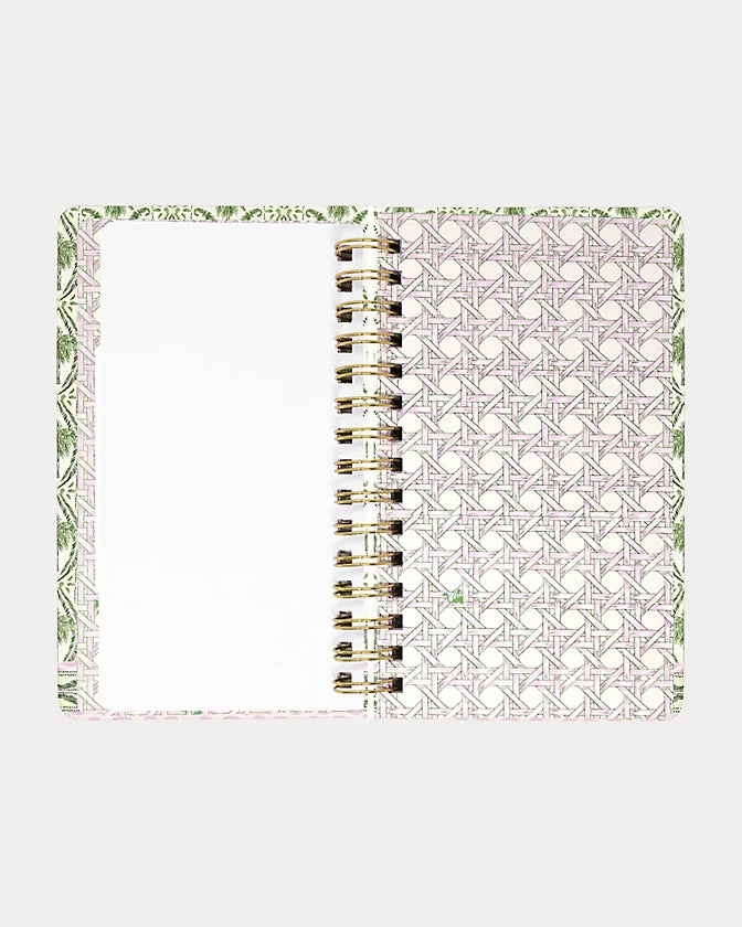 MINI 12 MONTH AGENDA - TEXTURED PALM STRIPE