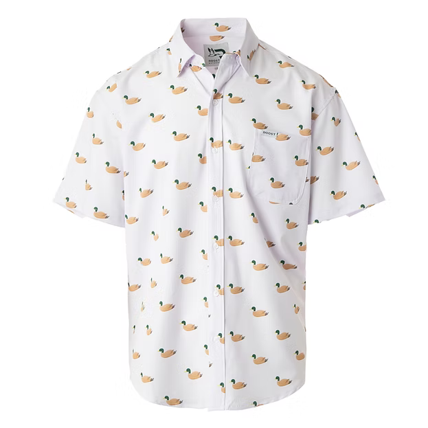ROOST MALLARD BUTTON DOWN - WHITE