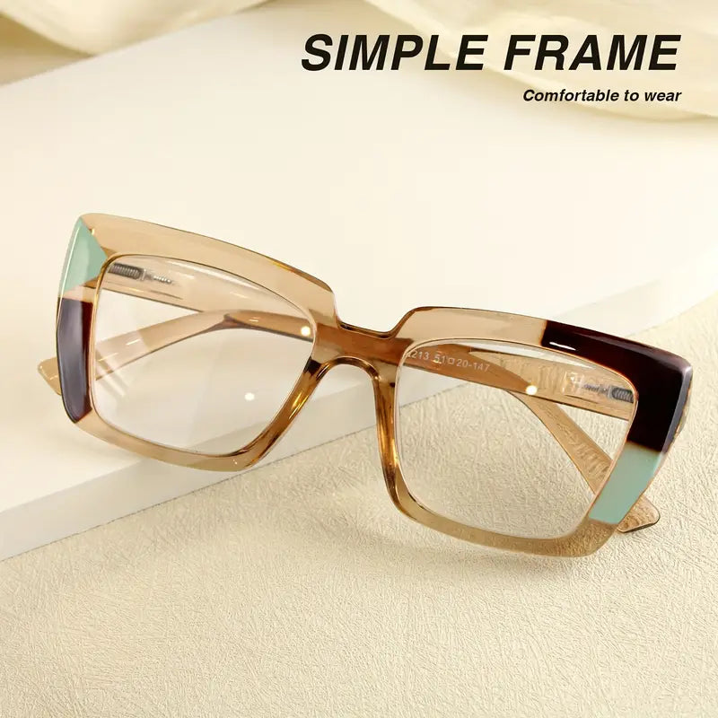 CAT EYE LARGE FRAME GLASSES