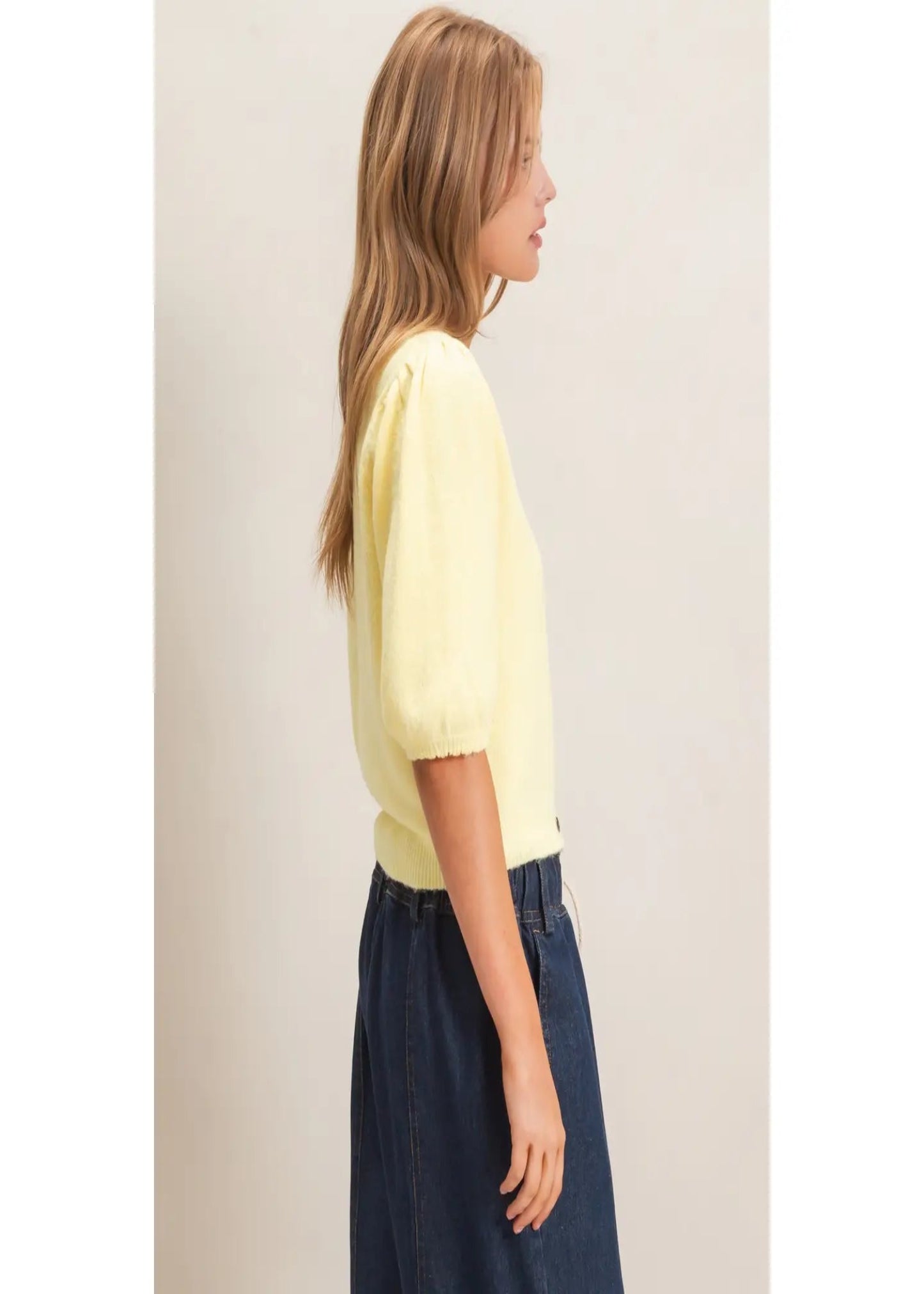 SARA TOP - YELLOW