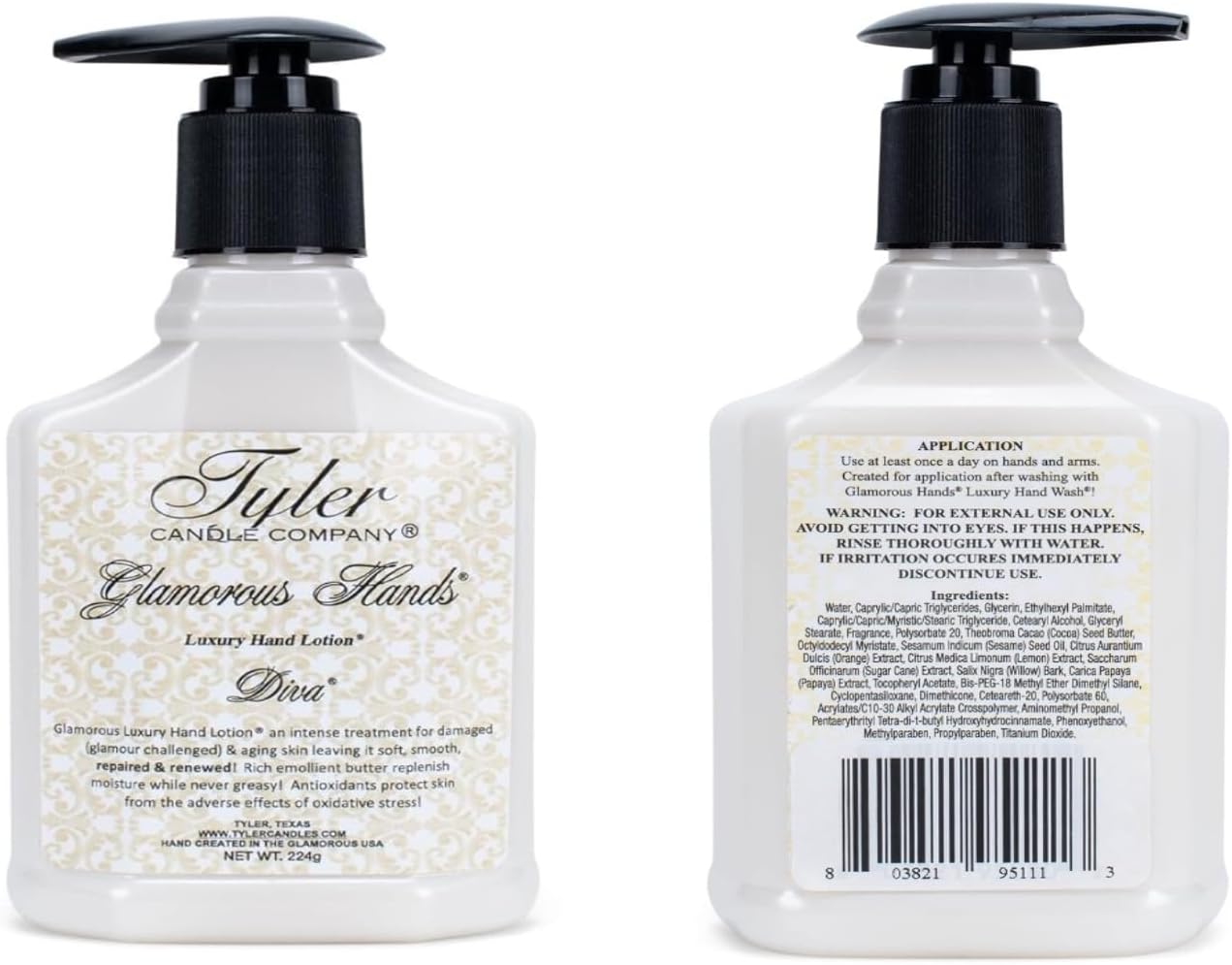 TYLER HAND LOTION-DIVA : 8 OZ