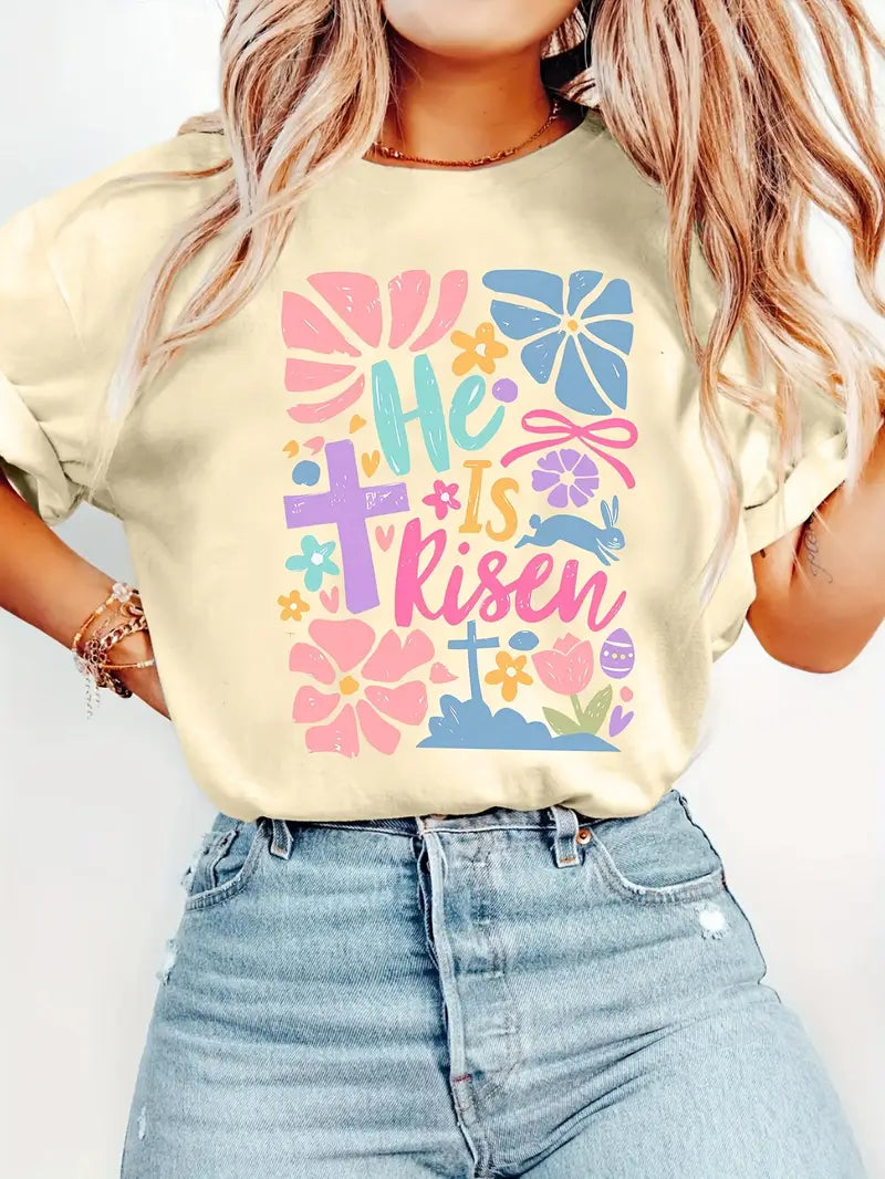 "He is Risen" Easter T-Shirt