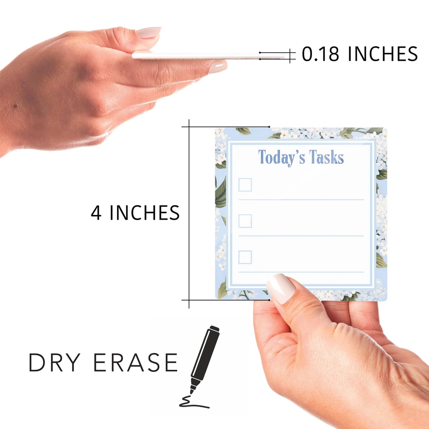 Today's Tasks, Dry Erase Glass Tile, Floral Gifts, Women