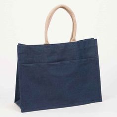 JUTE POCKET TOTE