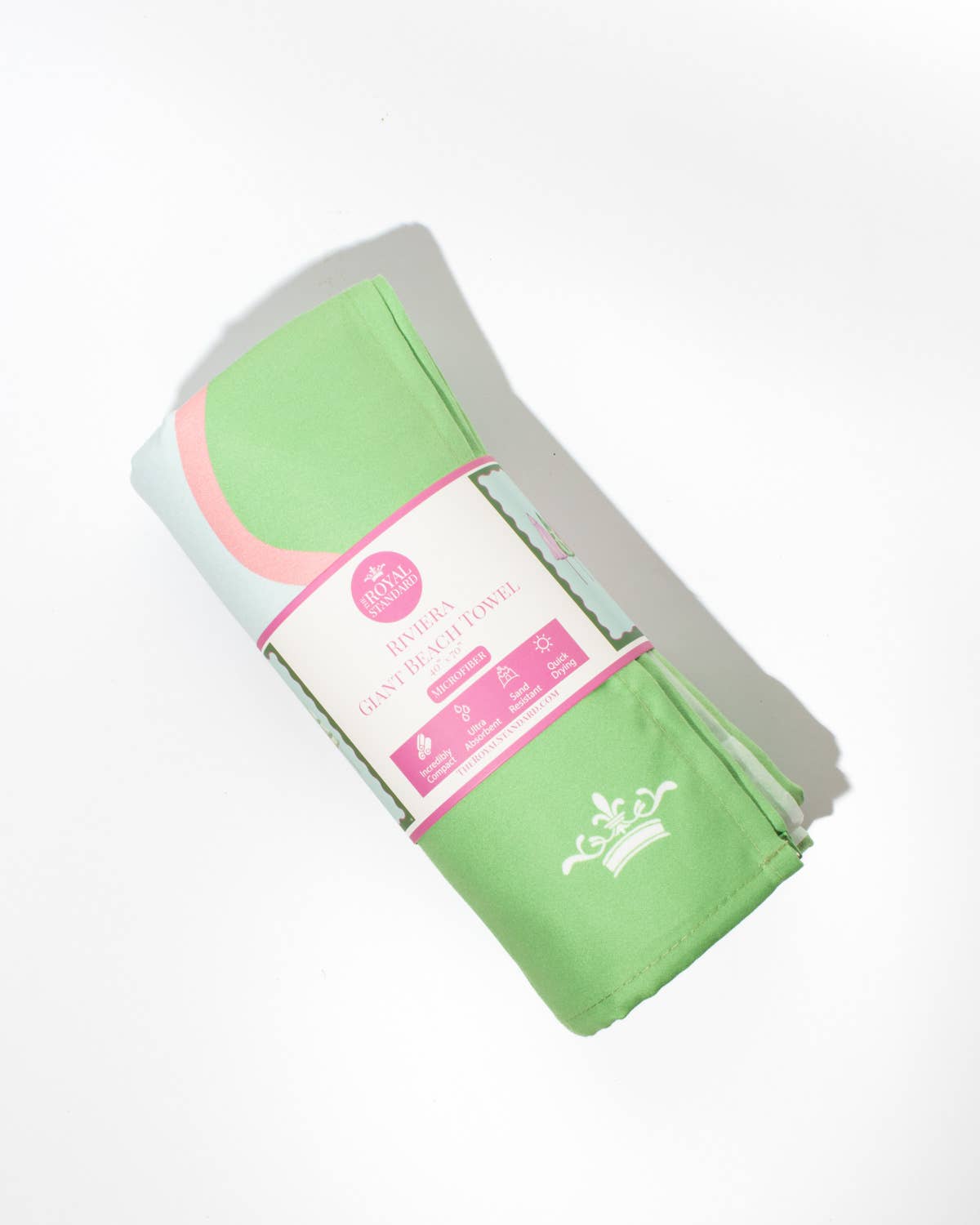 Riviera Giant Beach Towel - Blue/Green/Pink