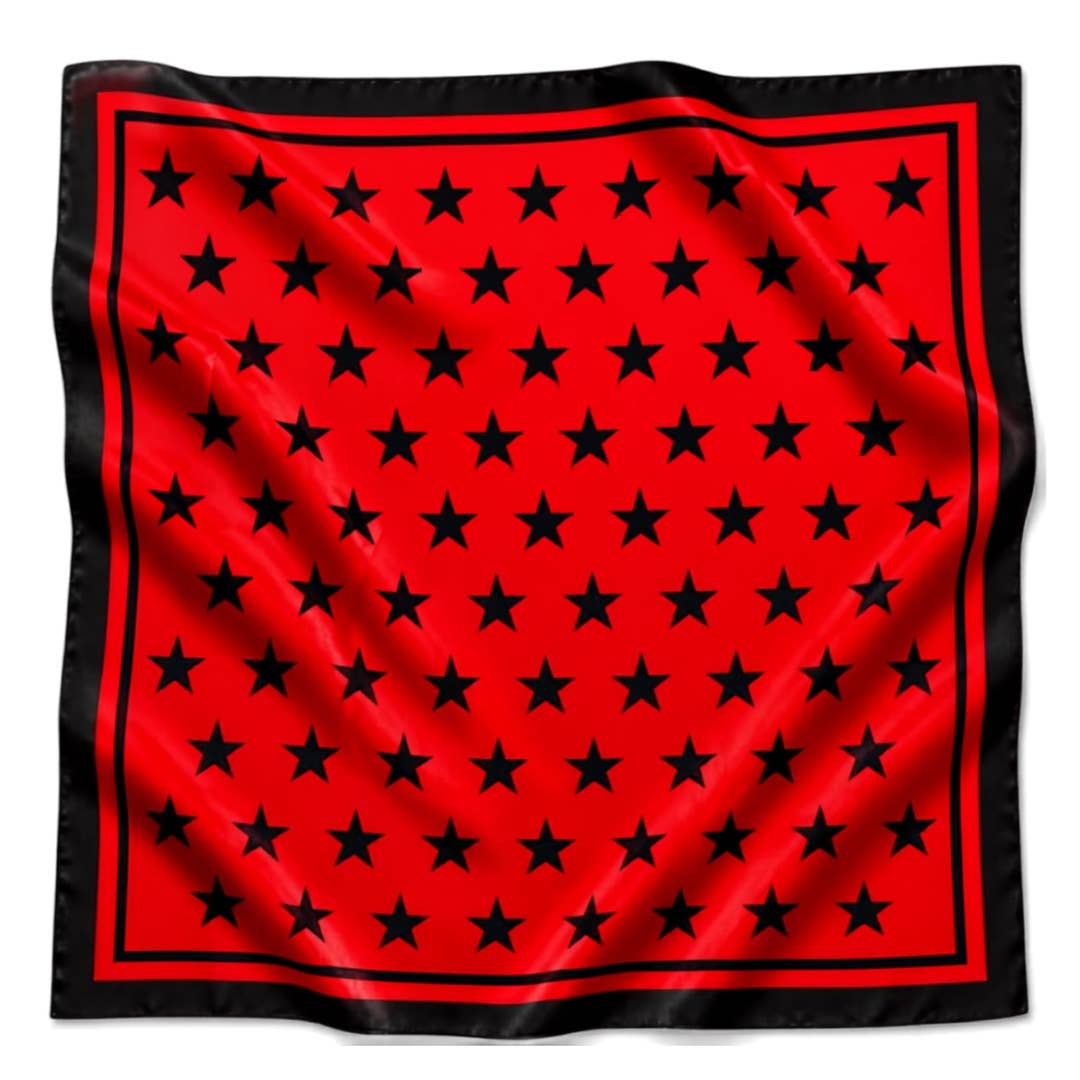 22" Red & Black Gameday Bandana Scarf