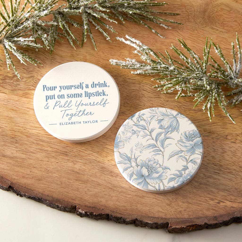 Car Coasters, Gifts for Girls, Ladies Gift, Floral Coaster
