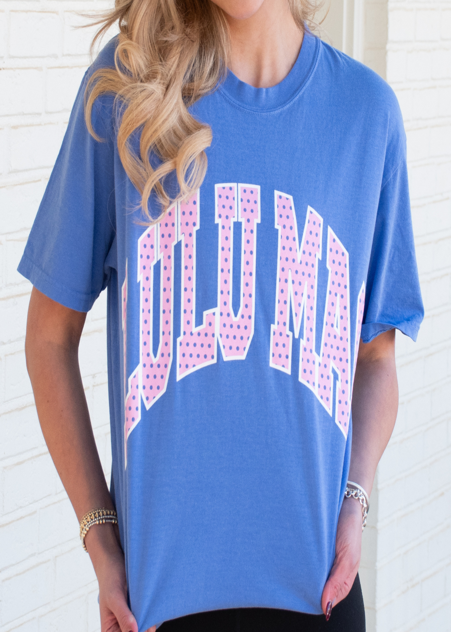 Polka Dot Adult Flow Blue Tee