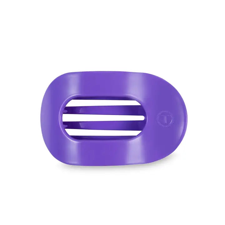 TELETIES Flat Round Hair Clip for Women - Durable Plastic Hair Accessory