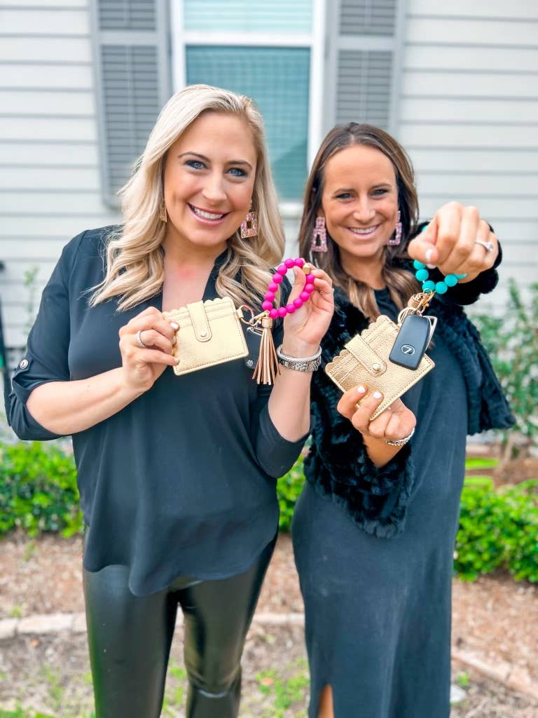 Solid Group: Turquoise Wristband Keychain