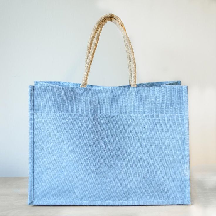 JUTE POCKET TOTE