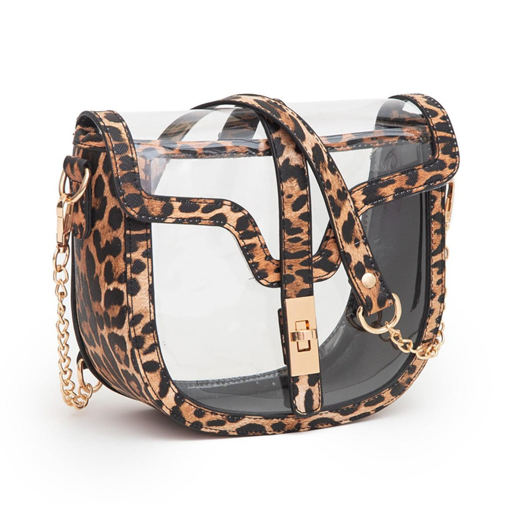 Clear Tote Bag - Leopard