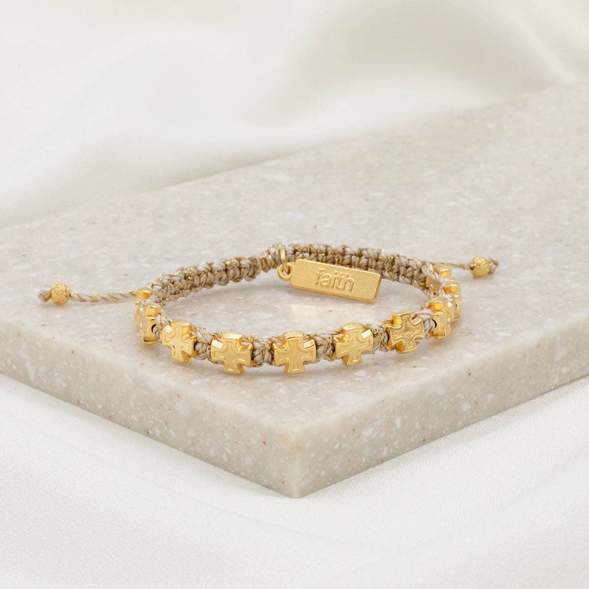 Faith Blessing Bracelet with Cross Medals