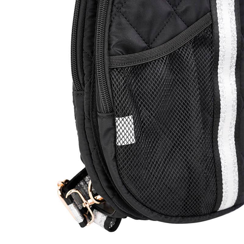 Jillian Pickle Ball Bag Sling Black-Closeout Deal!