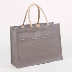 JUTE POCKET TOTE