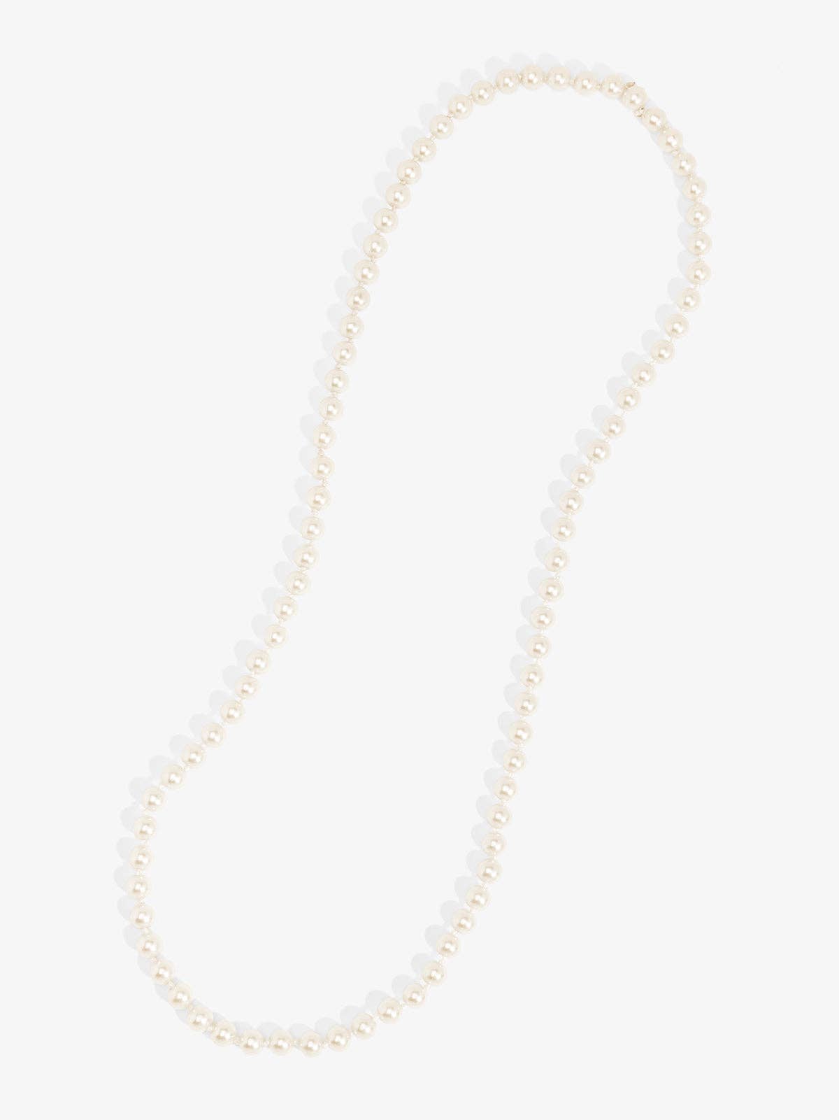 10mm Pearl Beaded Long Necklace - VIOROO 40"