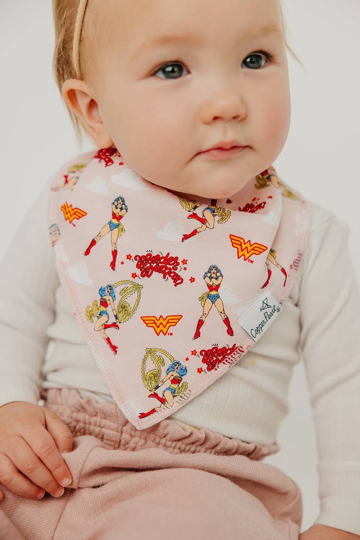 Wonder Woman™ Bandana Bib Set (2-pack)