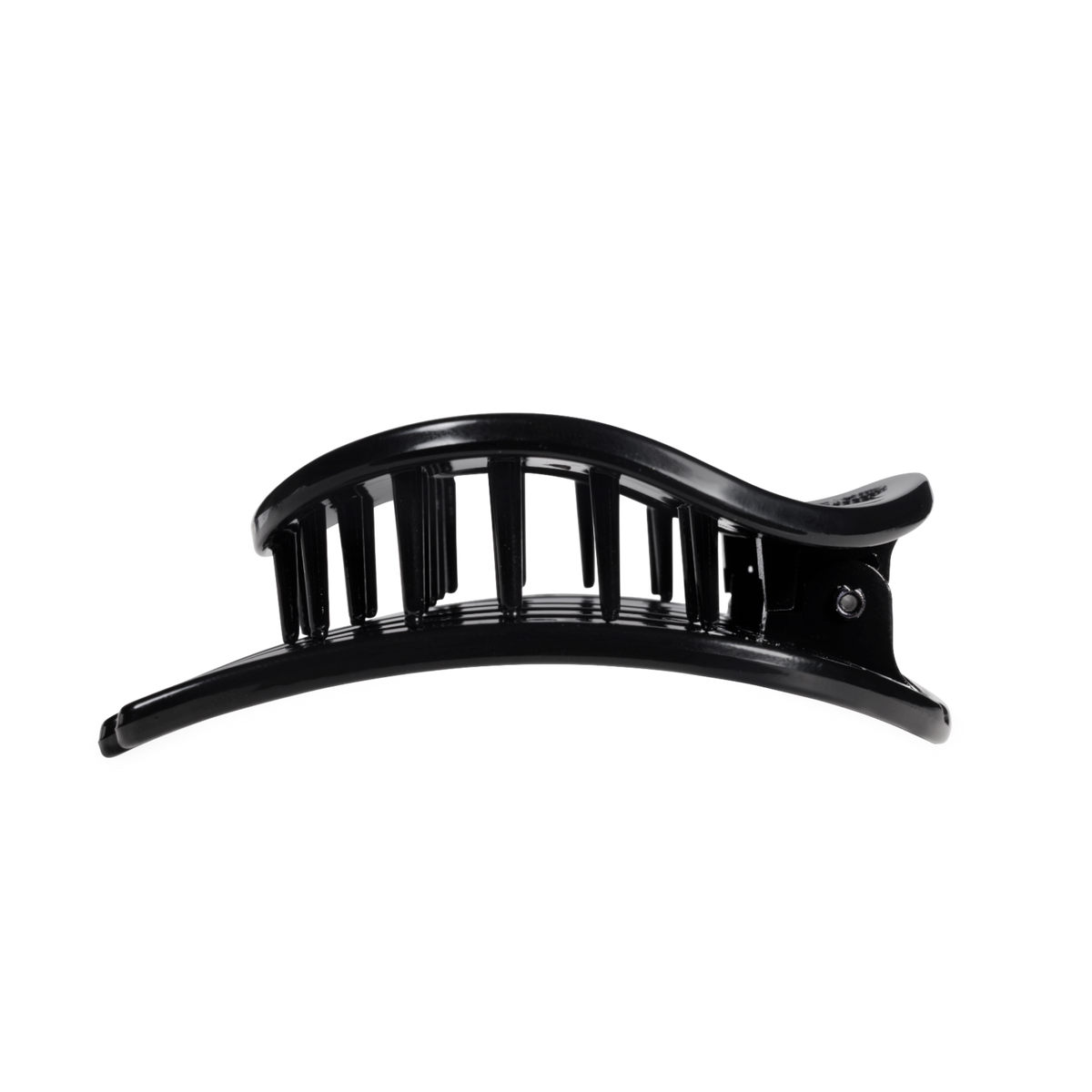 Jet Black | Large | Flat Circle Hair Clip