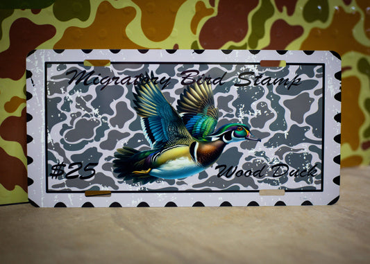 Wood duck stamp - car tag
