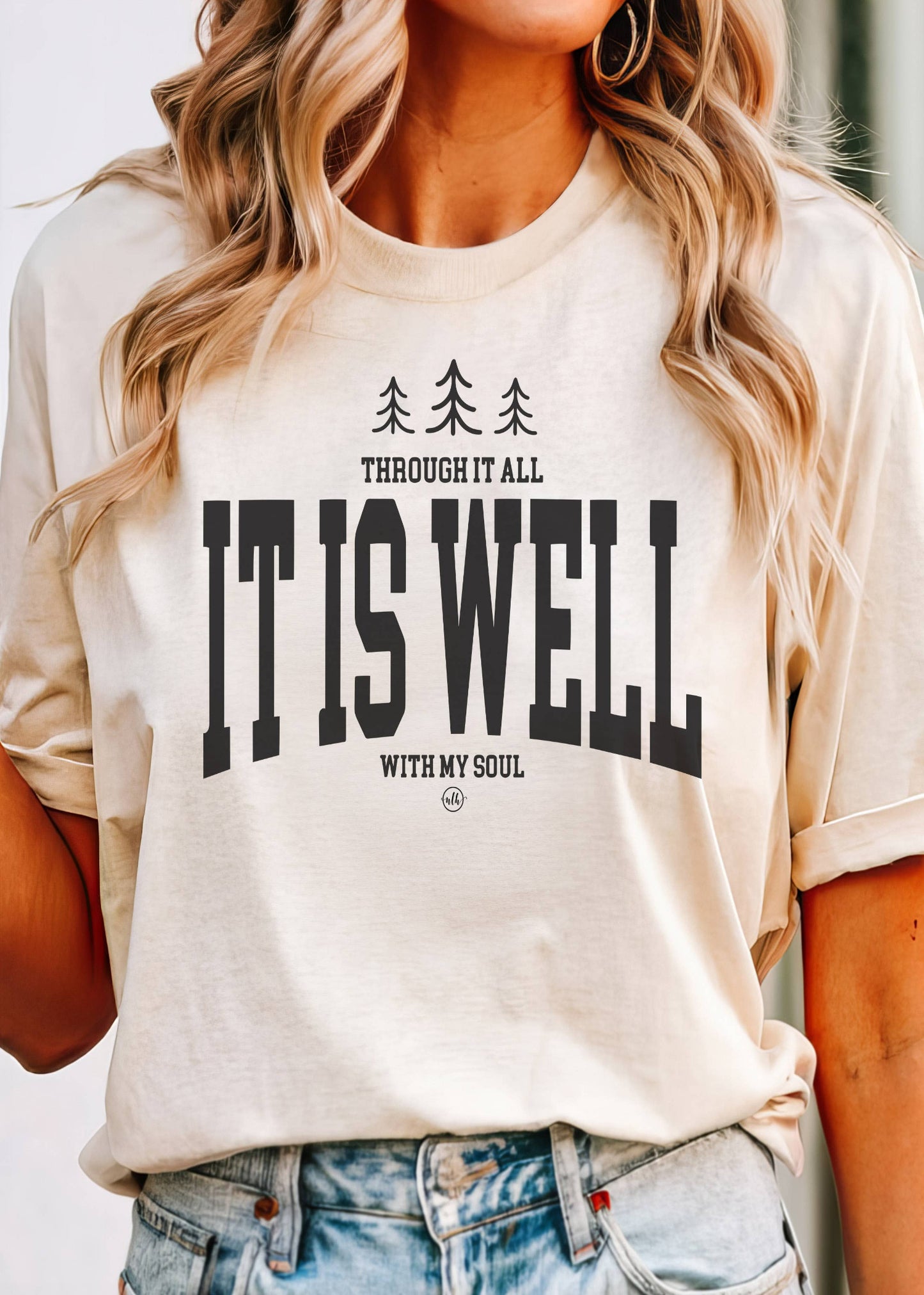 Through It All It Is Well With My Soul Christian Tee