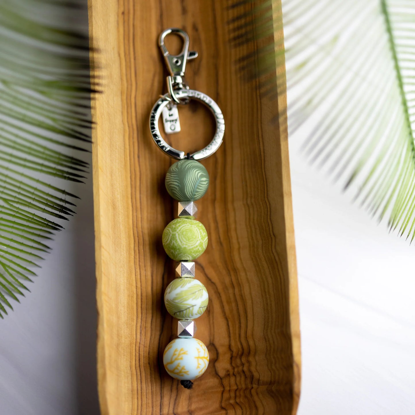 4-BALL KEYCHAIN - BOTANICAL GREEN