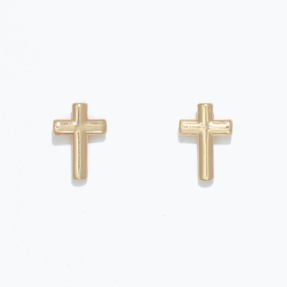 CLASSIC GOLD CROSSES-EARRINGS