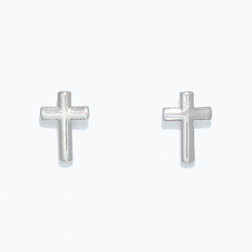 CLASSIC SILVER CROSSES- EARRINGS