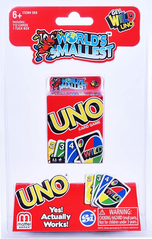 WORLDS SMALLEST UNO CARD GAME