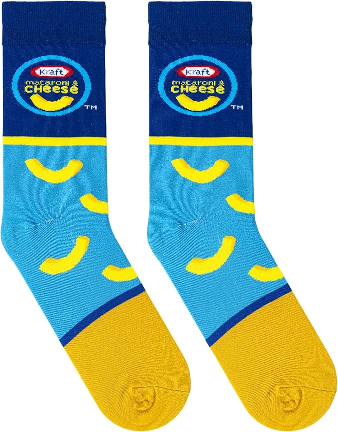 CRAZY SOCKS-MAC & CHEESE