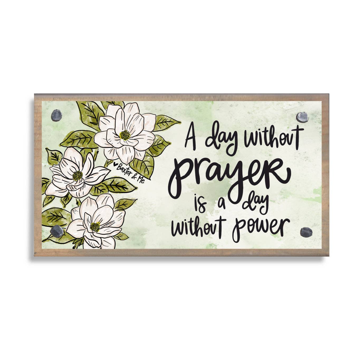 Power In Prayer Driftwood Happy Block