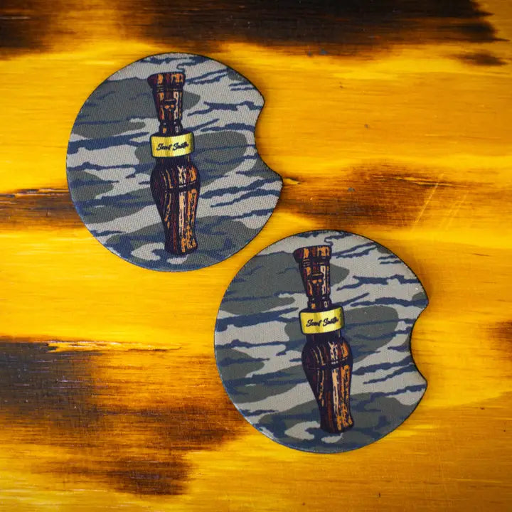 Duck call - car coasters lowland