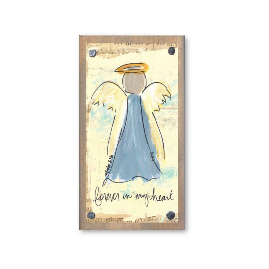 Forever In My Heart Driftwood Happy Block