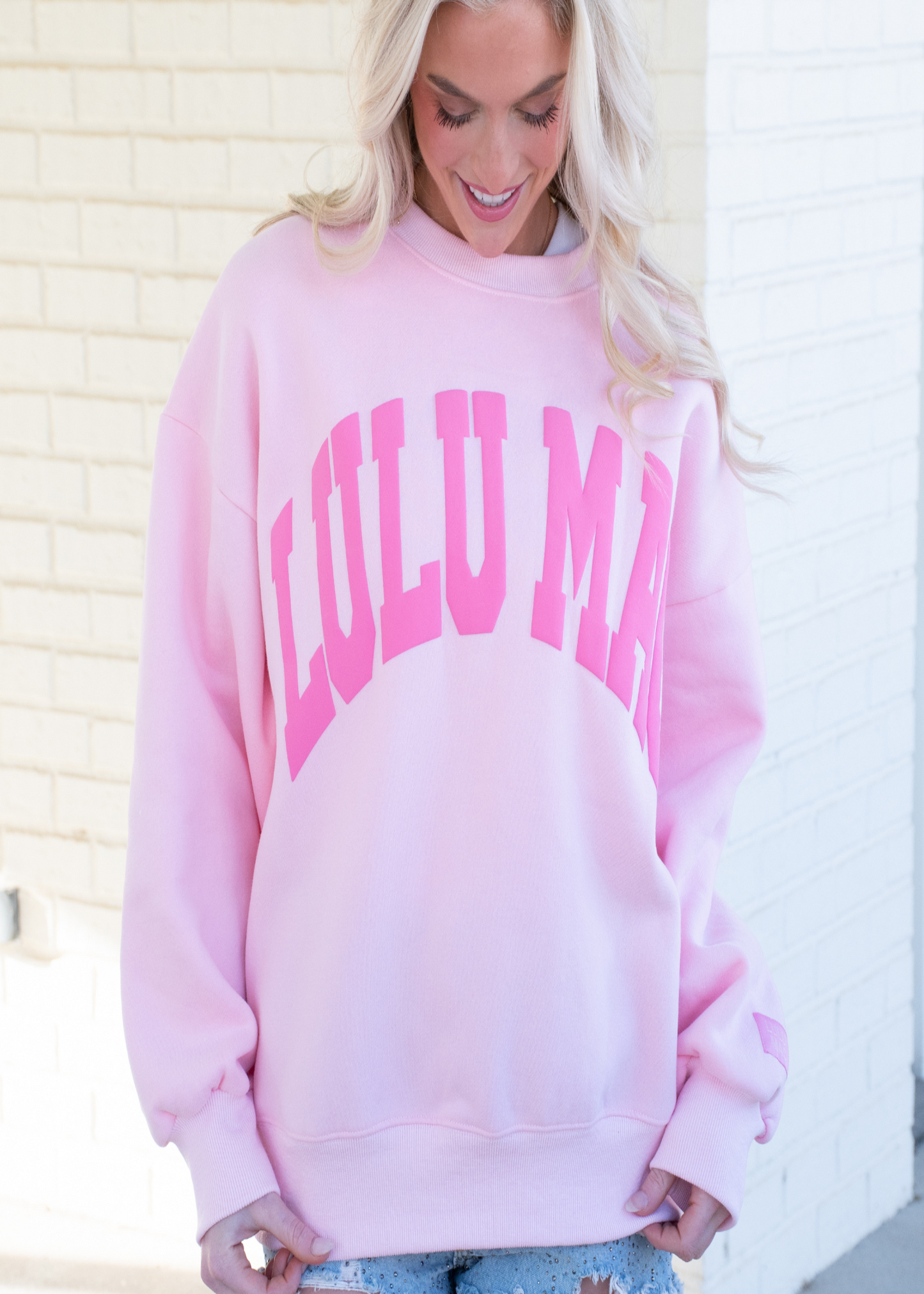LULU MAC SWEATSHIRT Light Pink/Pink Puff